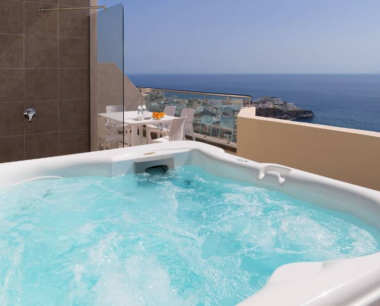 1-schlafzimmer-luxus-apartment mit meerblick und jacuzzi Royal Sun Resort Acantilado de los Gigantes
